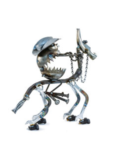 Alternative view of Medium Cowboy On Horse