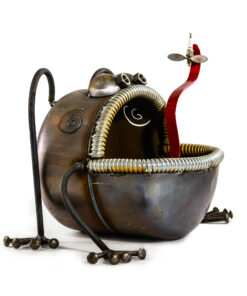 Large Frog With Plug Bug