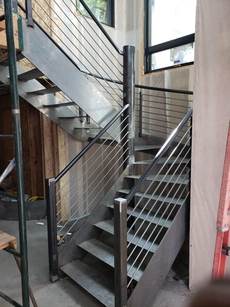 stairs and rails